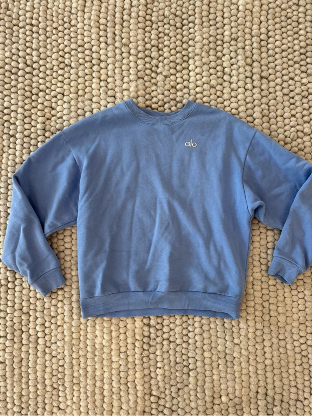 ALO Yoga Periwinkle Blue Crewneck Sweatshirt